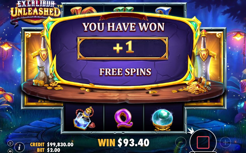 Free Spins round with carried trigger multipliers
